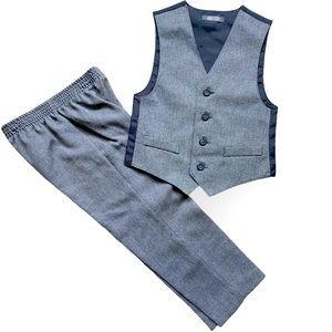 VAN HEUSEN Gray Vest and Dress Pants